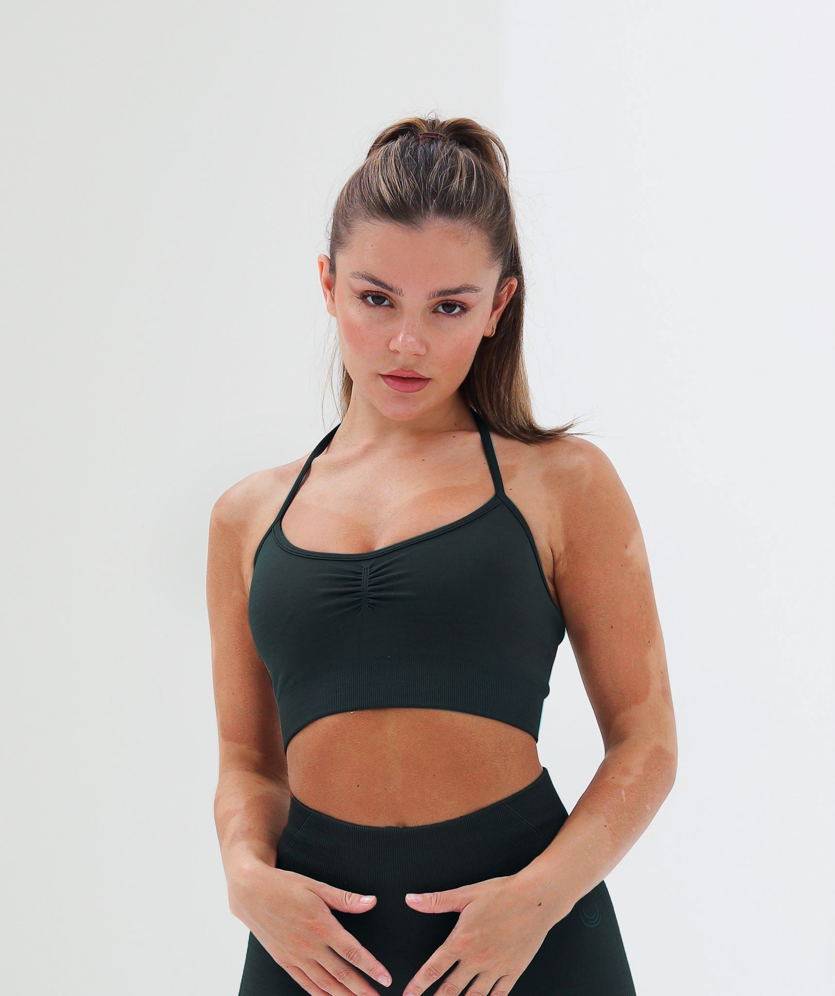 Halter Neck Top - Dark Charcoal Grey Dark Charcoal Grey 