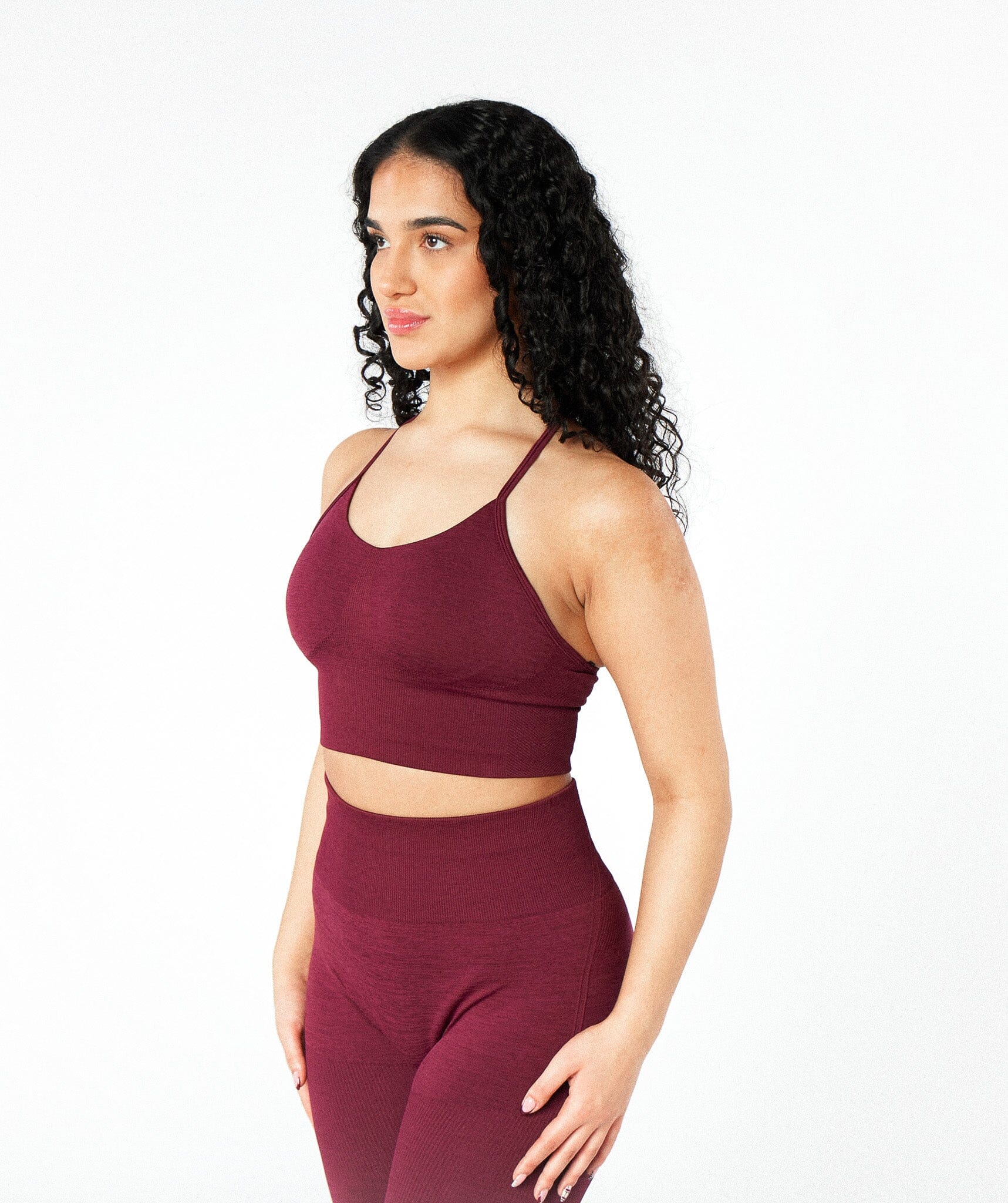 MaxSculpt Racer Bra Merlot Red 