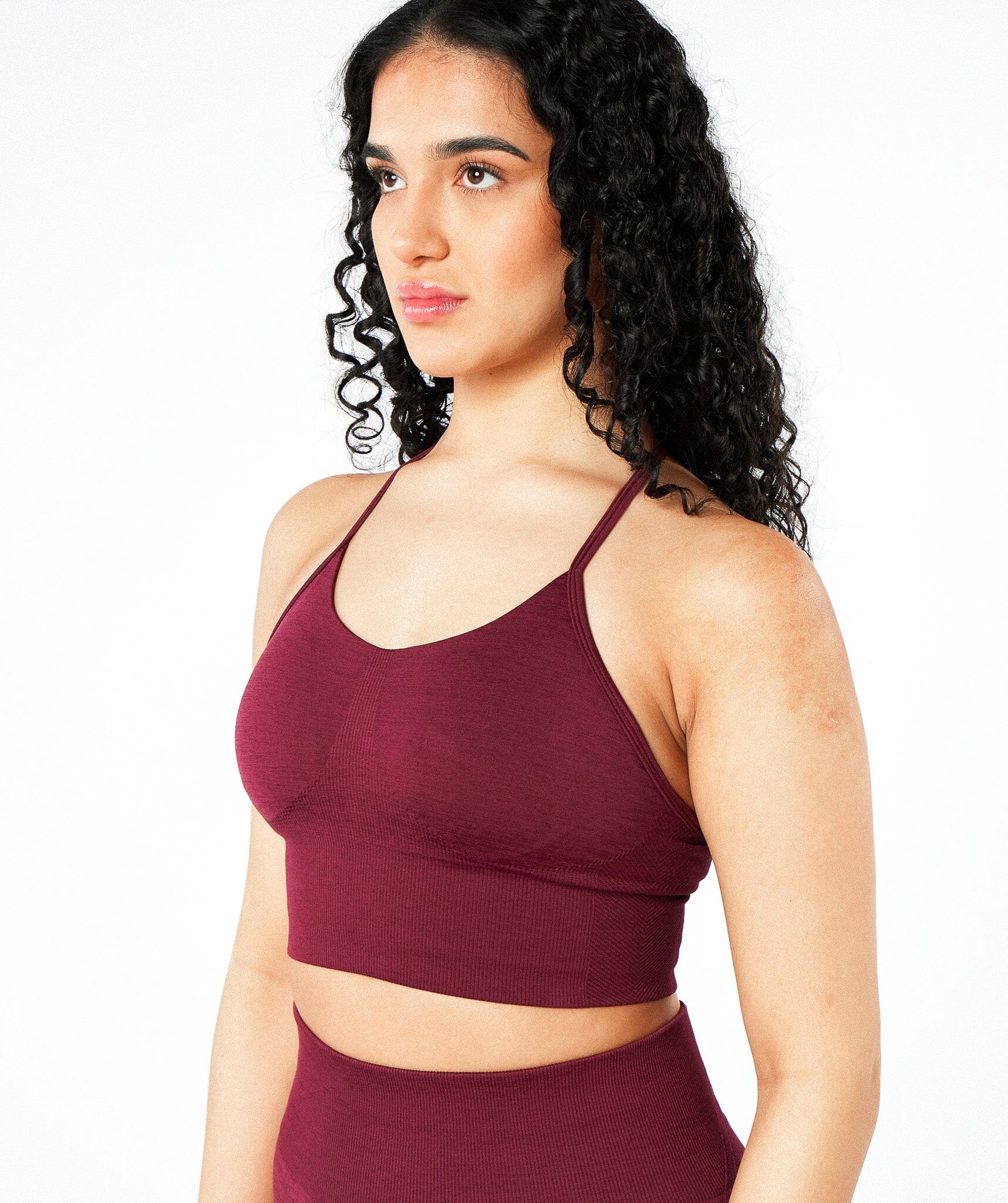 MaxSculpt Racer Bra Merlot Red 