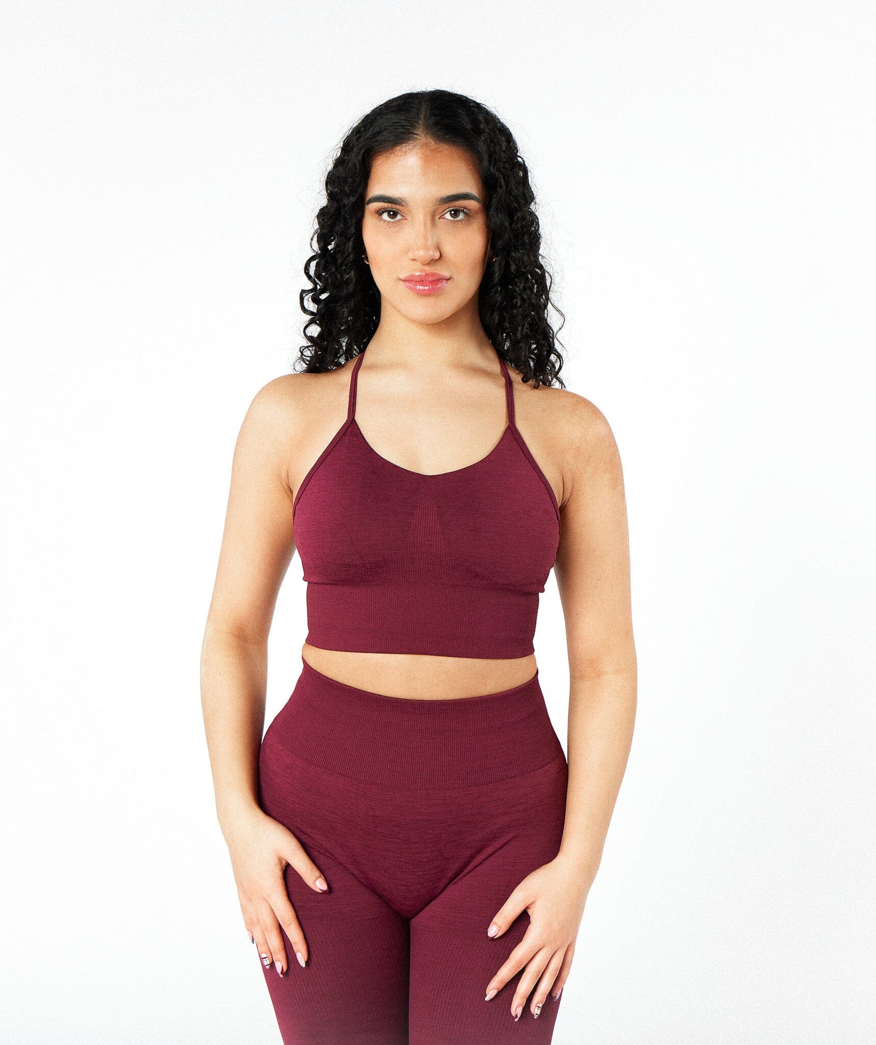 MaxSculpt Racer Bra Merlot Red 