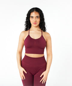 MaxSculpt Racer Bra Merlot Red 