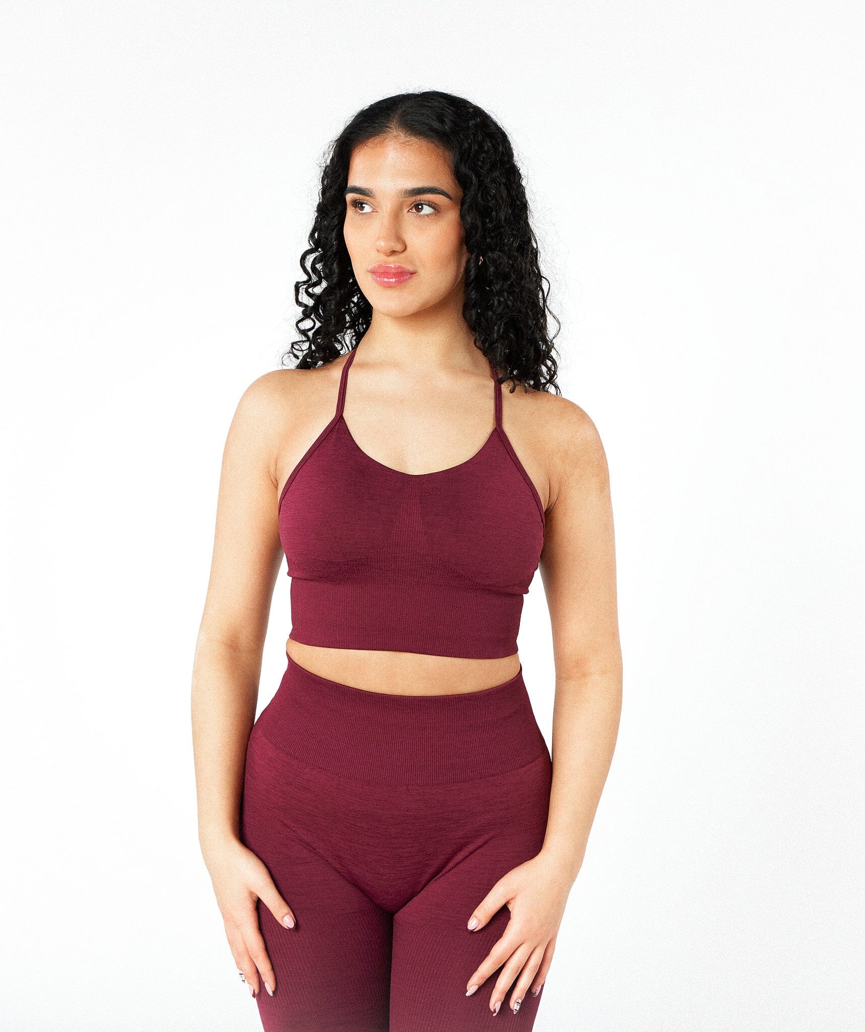 MaxSculpt Racer Bra Merlot Red 