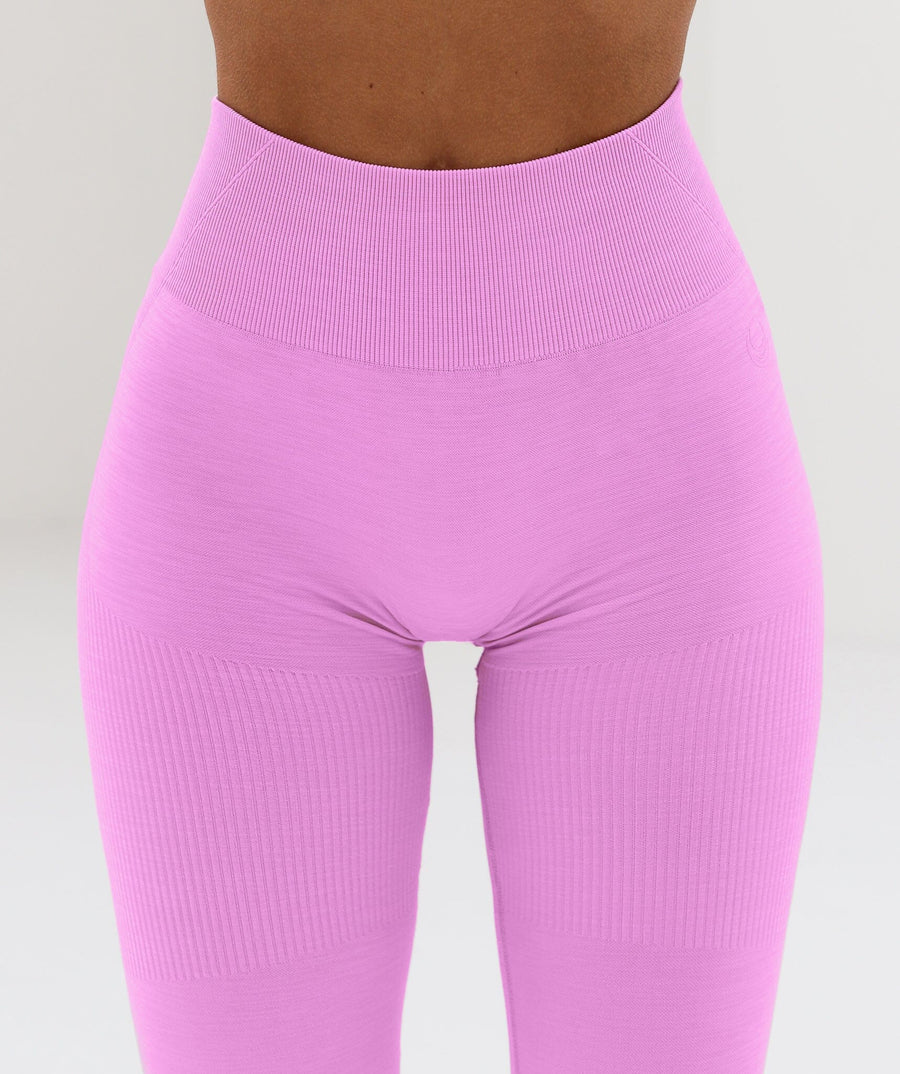Scrunch Seamless Ribbed Contour Leggings Ultra Pink 