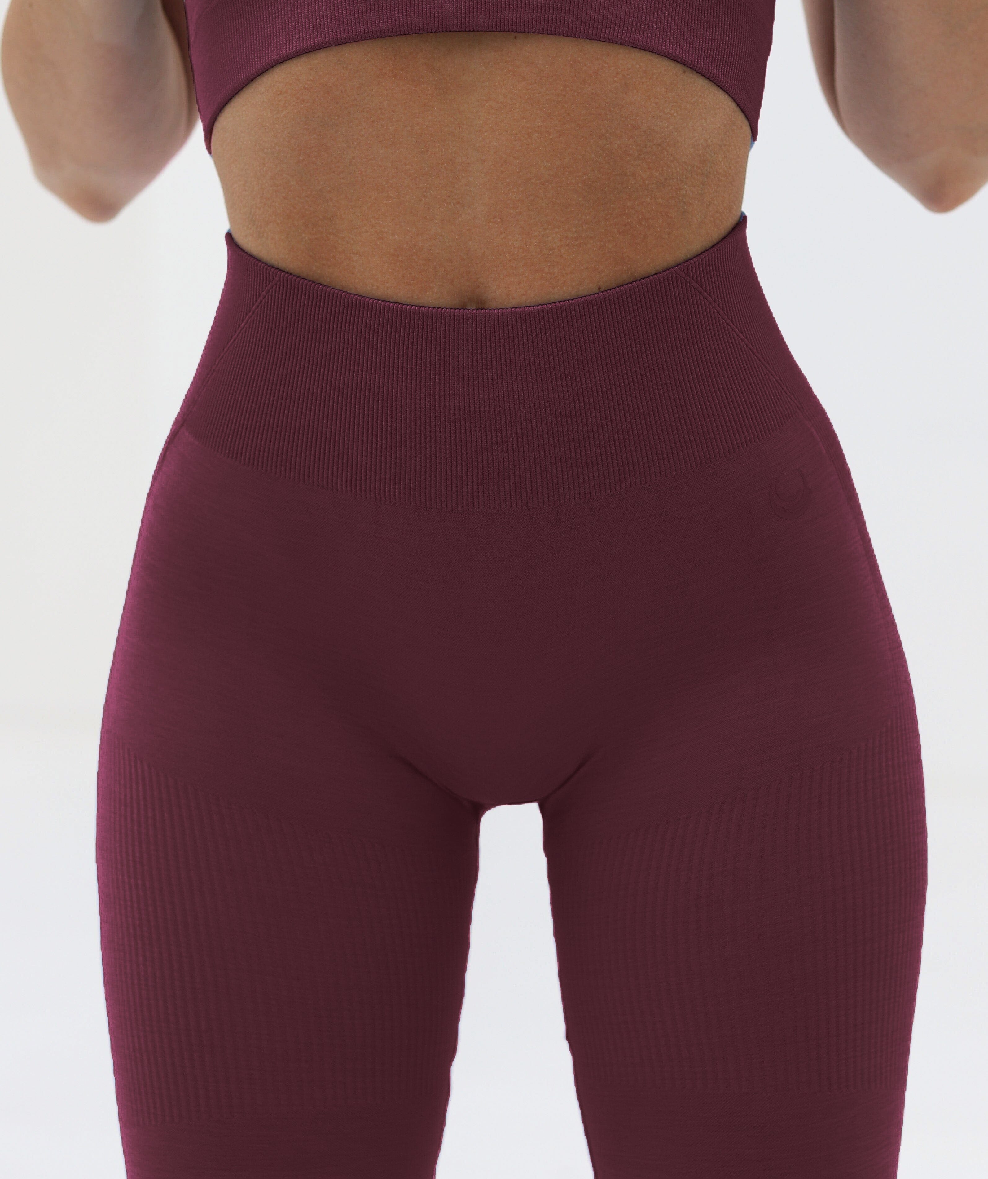 Scrunch Seamless Ribbed Contour Leggings Very Cherry 