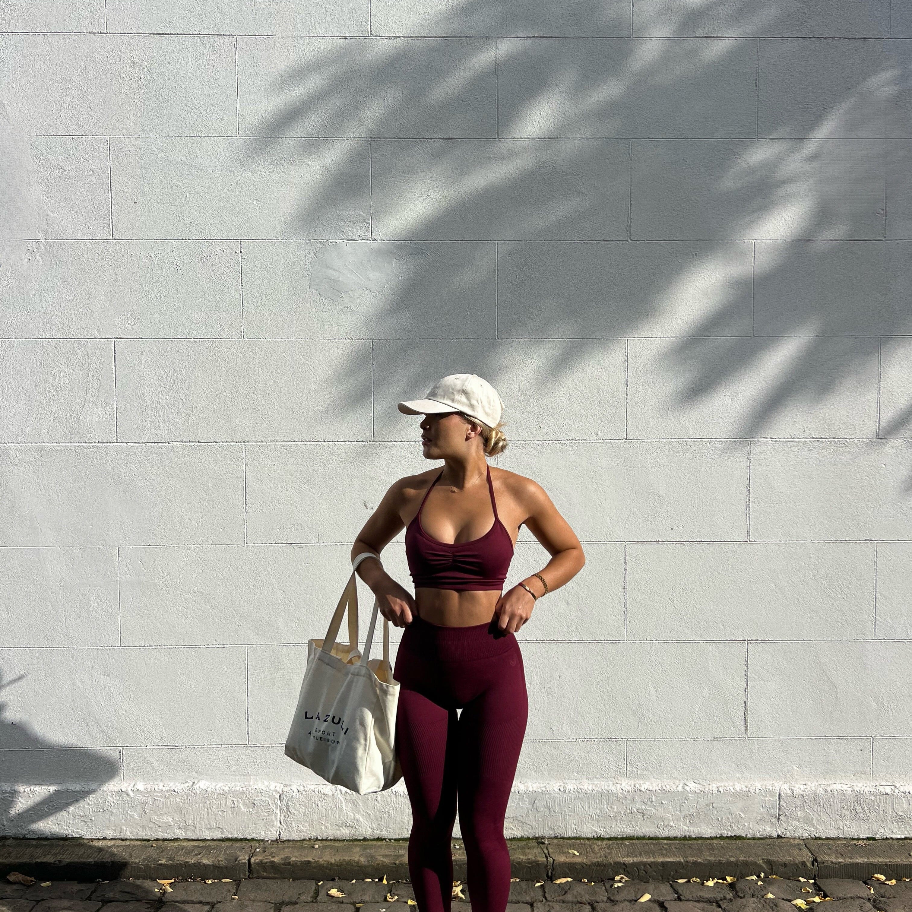 Scrunch Seamless Ribbed Contour Leggings Very Cherry 