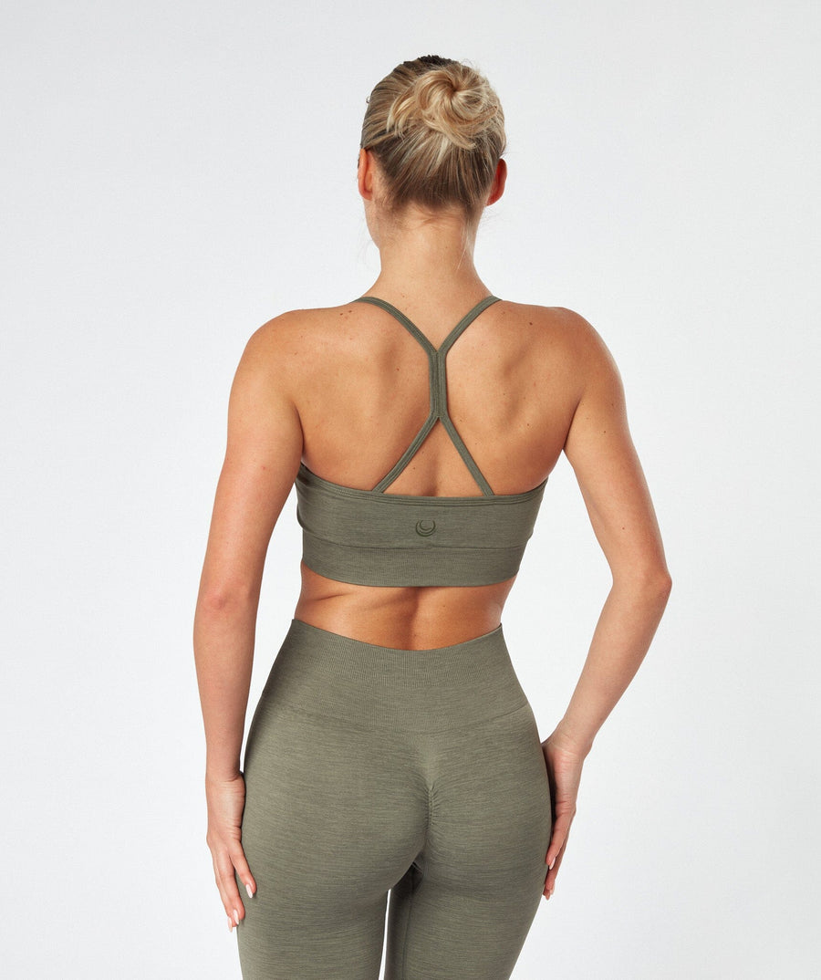 Y-Back Bra Top Dusty Olive 