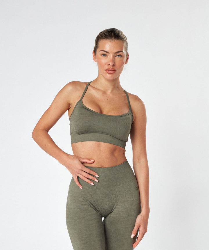 Y-Back Bra Top Dusty Olive 