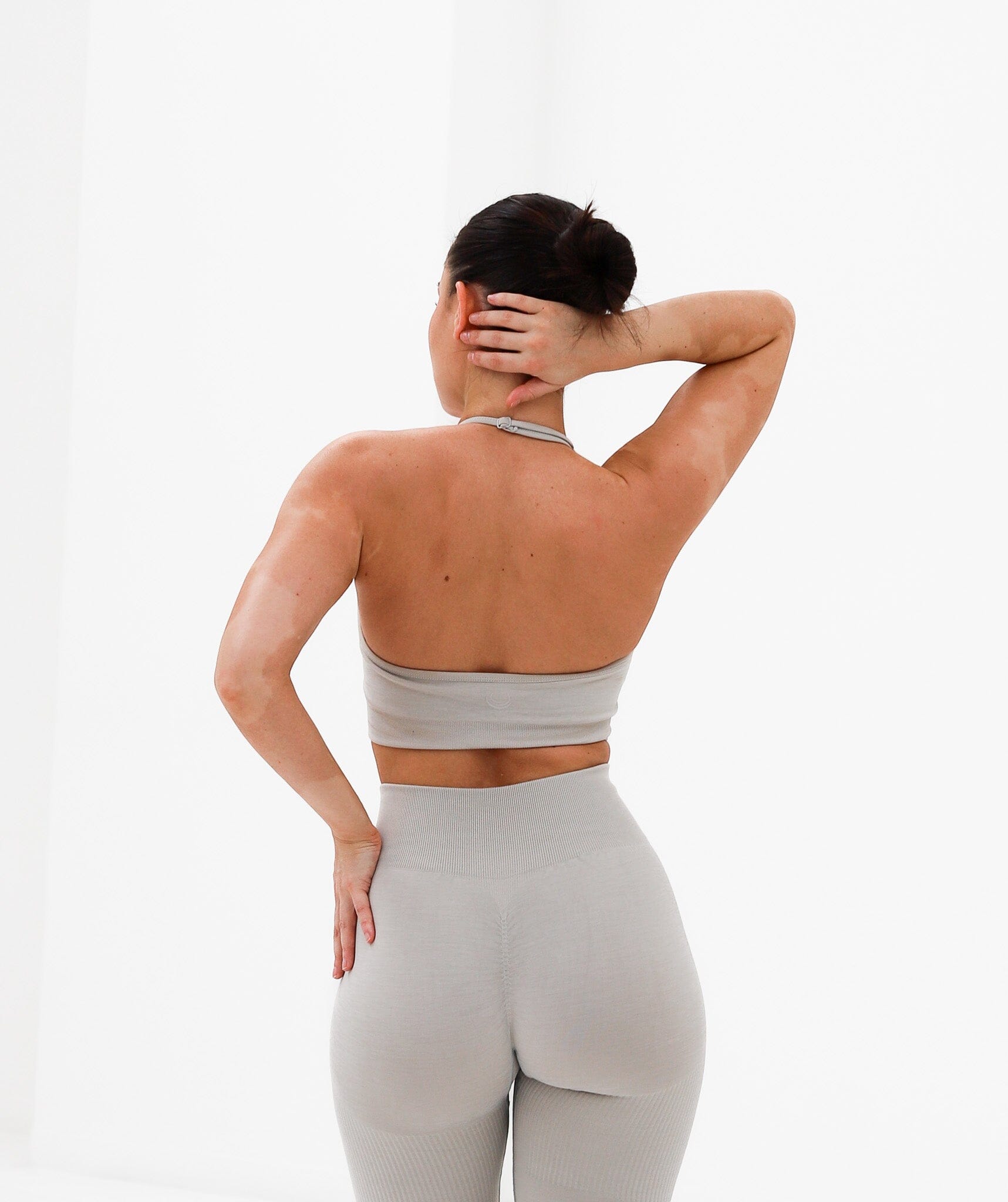 Halter Neck Top Bone Grey 