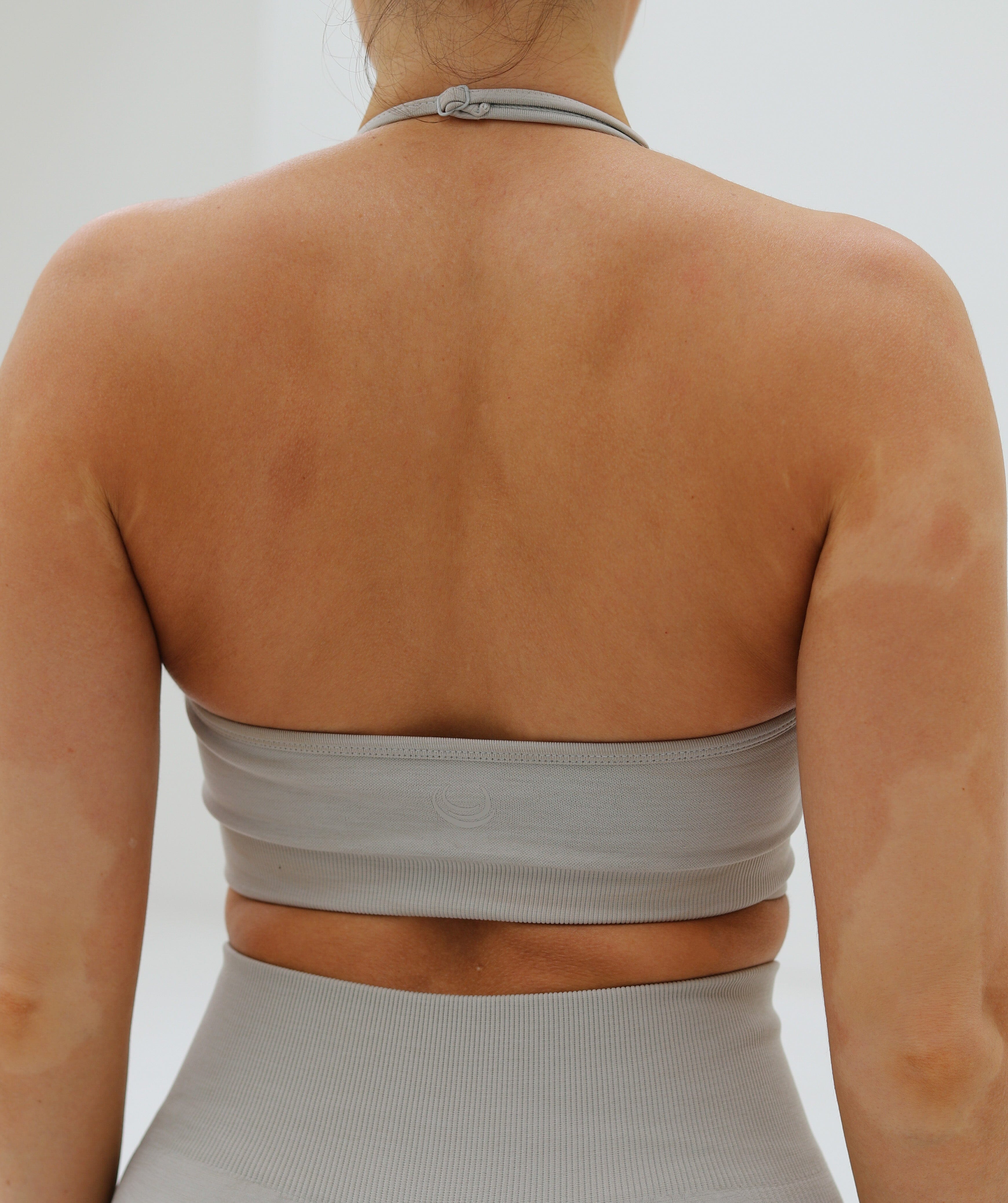 Halter Neck Top Bone Grey 