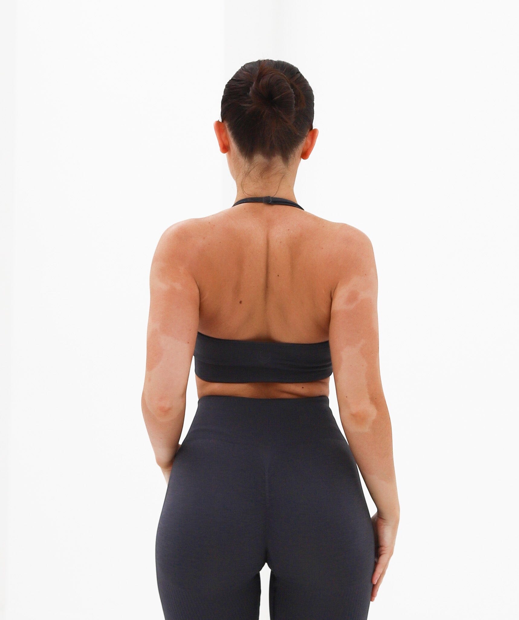 Halter Neck Top Charcoal Grey 