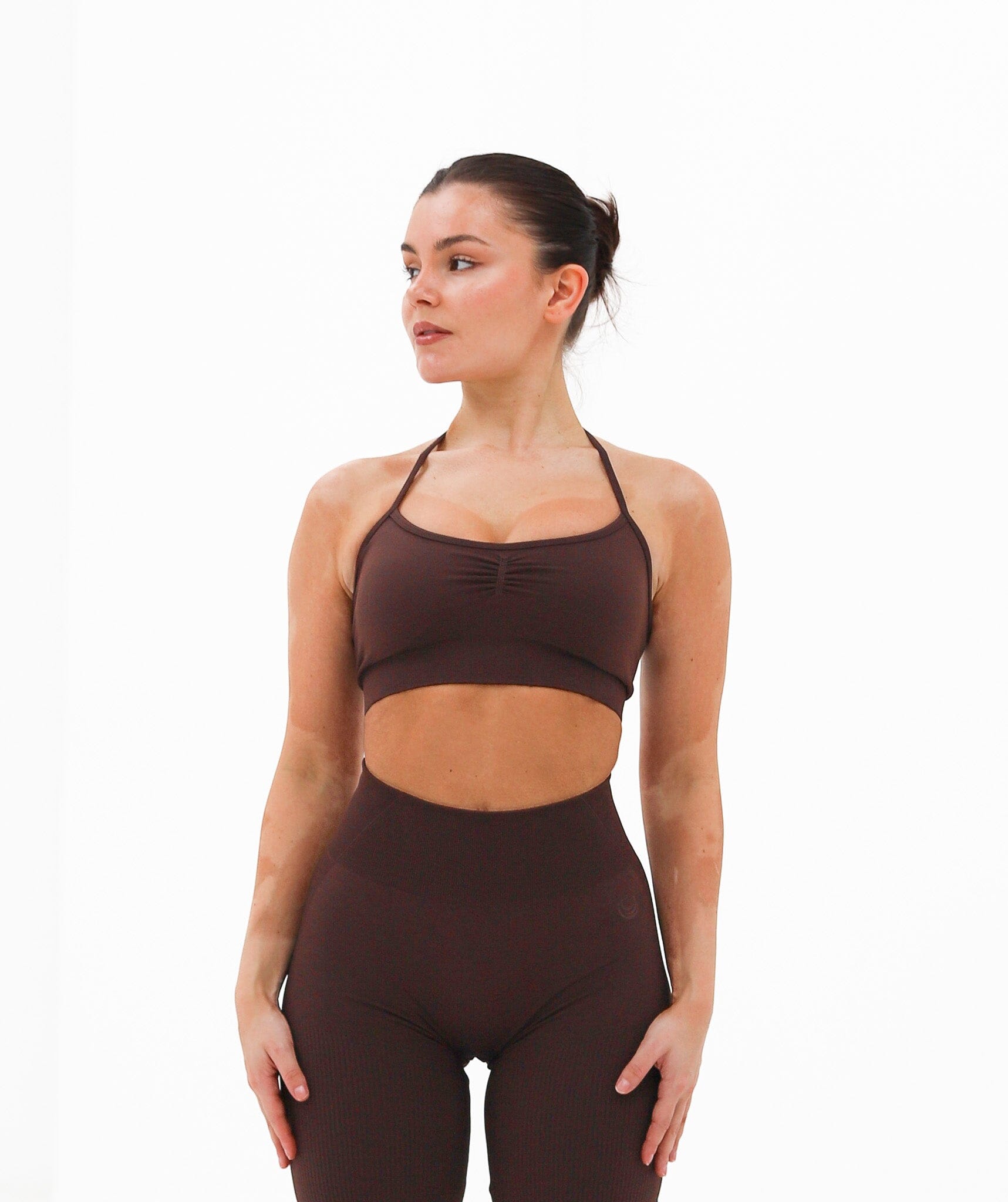 Halter Neck Top Rich Brown 