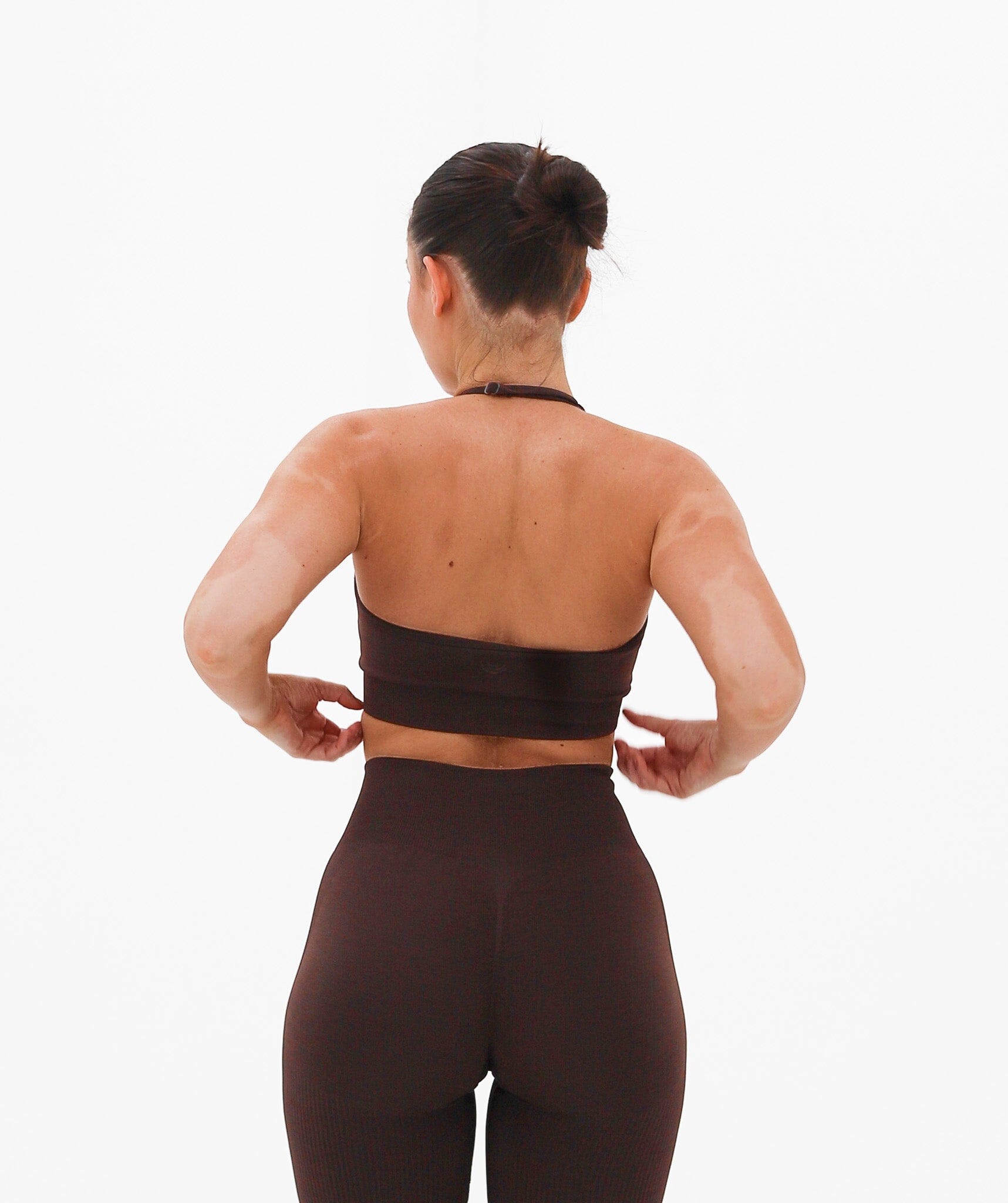 Halter Neck Top Rich Brown 