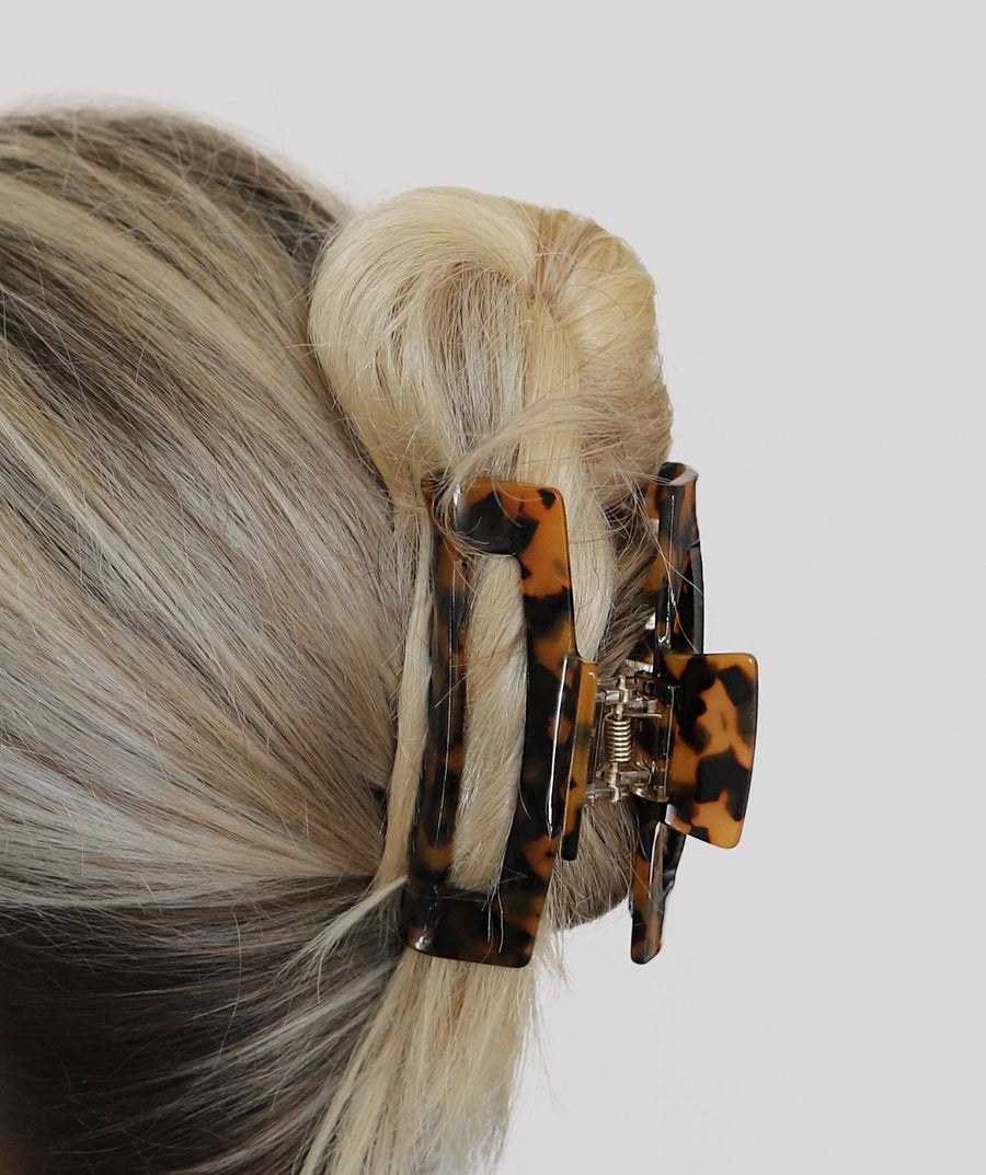 Square Claw Clip Small Tortoise Shell 
